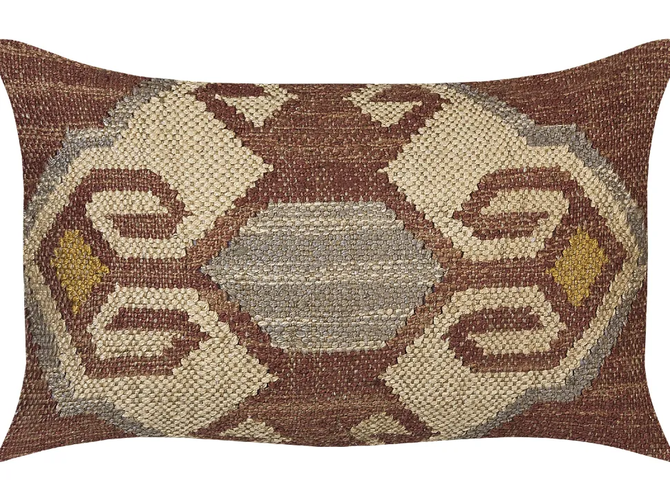 Beliani Koristetyyny Juutti Monivarinen 30 X 50 Cm 2 Kpl Urpad Fashion