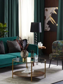 Beliani Koristetyyny Kangas Musta 45 X 45 Cm 2 Kpl Bellflower Best