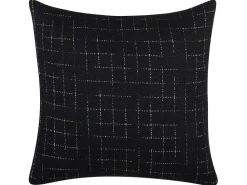 Beliani Koristetyyny Kangas Musta 45 X 45 Cm 2 Kpl Bellflower Best