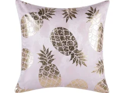 Beliani Koristetyyny Kangas Vaaleanpunainen 45 X 45 Cm 2 Kpl Astilbe Store