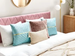 Beliani Koristetyyny Kangas Vaaleansininen 45 X 45 Cm 2 Kpl Coneflower Discount