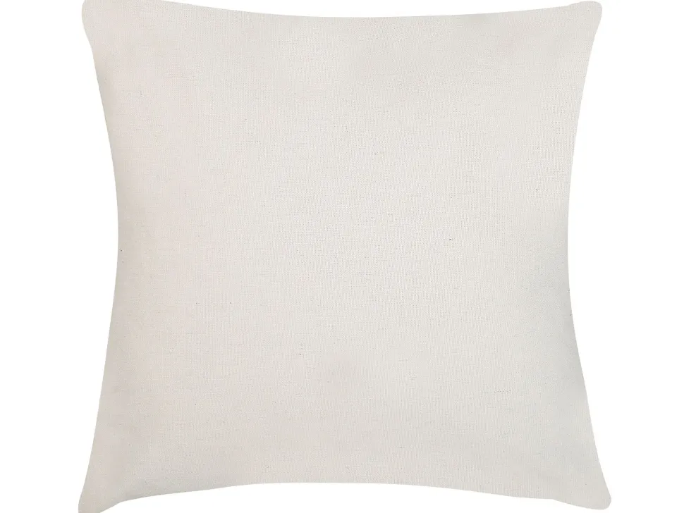 Beliani Koristetyyny Kangas Valkoinen/Vihrea 45 X 45 Cm 2 Kpl Prunus Flash Sale