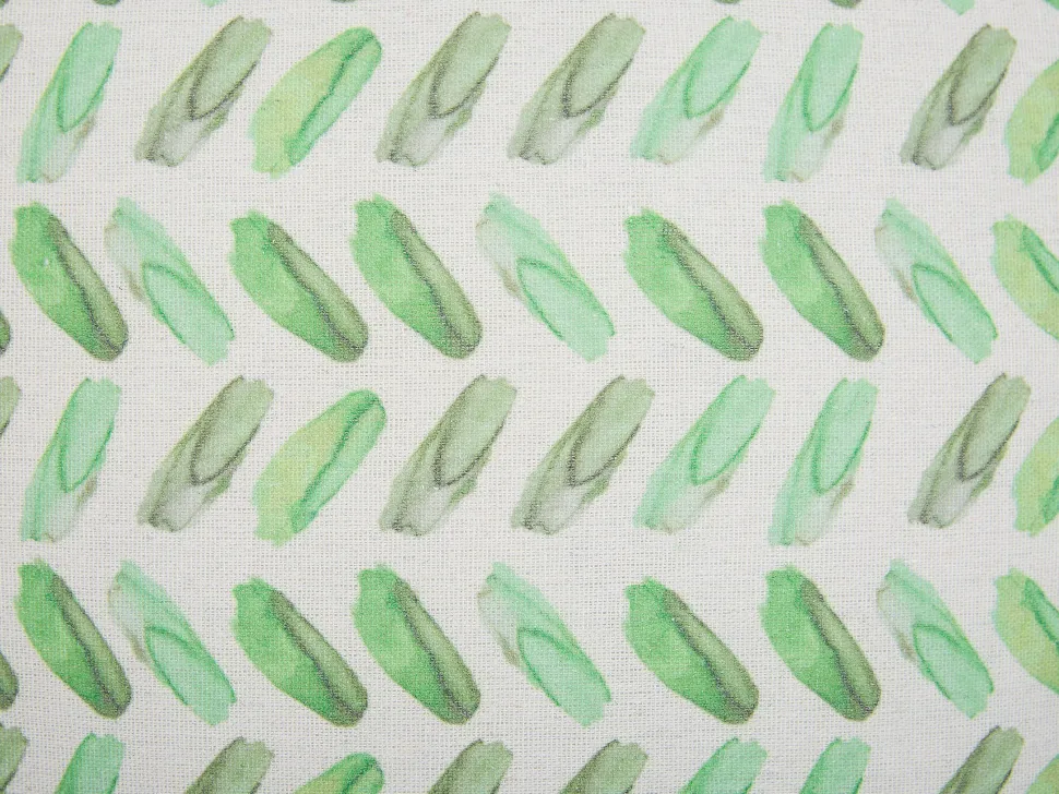 Beliani Koristetyyny Kangas Valkoinen/Vihrea 45 X 45 Cm 2 Kpl Prunus Flash Sale