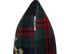 Beliani Koristetyyny Kangas Vihrea/Punainen 45 X 45 Cm 2 Kpl Rudolph Discount