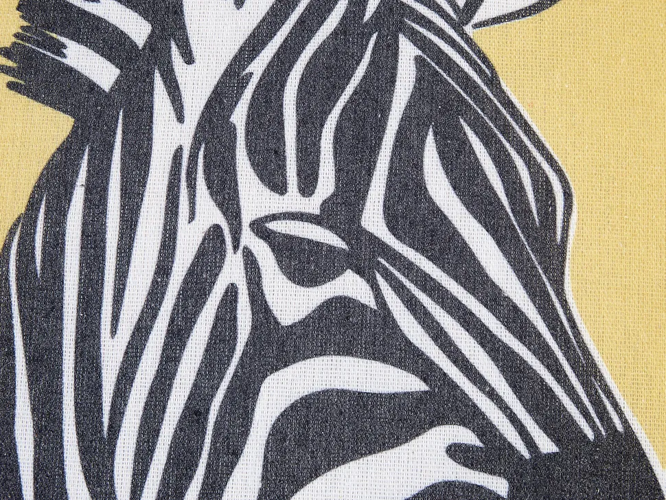 Beliani Koristetyyny Keltainen 45 X 45 Cm 2 Kpl Manketti Outlet