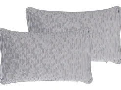 Beliani Koristetyyny Kohokuvio Harmaa 30 X 50 Cm 2 Kpl Motari Hot