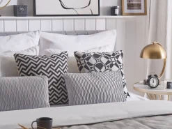 Beliani Koristetyyny Kohokuvio Harmaa 30 X 50 Cm 2 Kpl Motari Hot