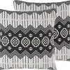 Beliani Koristetyyny 2Kpl 45 X 45 Cm Mustavalkoinen Cardak Sale