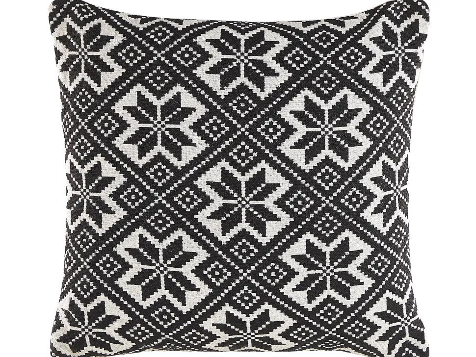 Beliani Koristetyyny 2Kpl 45 X 45 Cm Mustavalkoinen Beskoz Best Sale