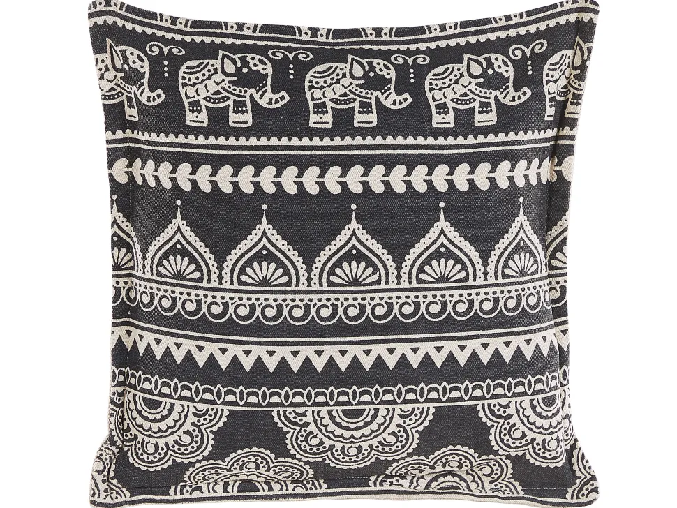 Beliani Koristetyyny 2Kpl 45 X 45 Cm Mustavalkoinen Atabagi Fashion