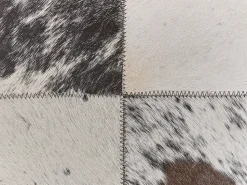 Beliani Koristetyyny Lehmannahka Harmaa 45 X 45 Cm 2 Kpl Marady Shop