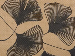 Beliani Koristetyyny Lehtikuviolla 45 X 45 Cm Beige Wakad Shop