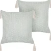 Beliani Koristetyyny Mintunvihrea 42 X 42 Cm 2 Kpl Hakone Discount