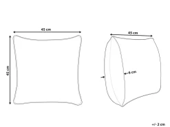 Beliani Koristetyyny Monivarinen 45 X 45 Cm Dicentra Best Sale