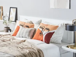 Beliani Koristetyyny Monivarinen Kirjailtu 45 X 45 Cm 2 Kpl Rudbekia Discount