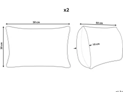 Beliani Koristetyyny Monivarinen 30 X 50 2 Kpl Nasturtium Store