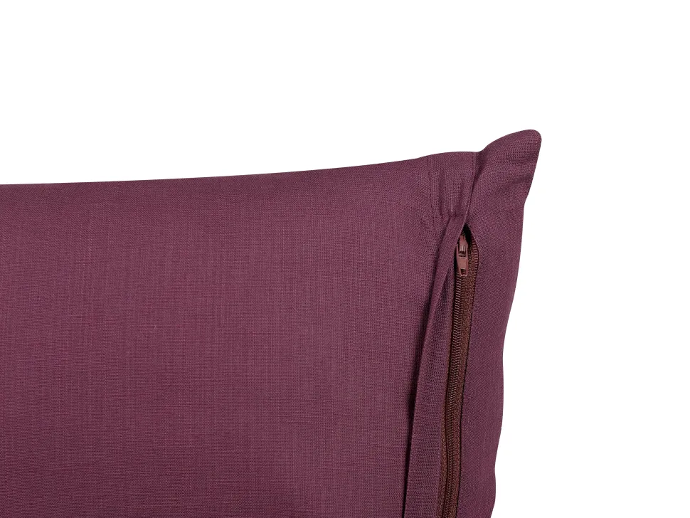 Beliani Koristetyyny Pellava Purppura 45 X 45 Cm 2 Kpl Sagina Outlet