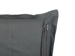 Beliani Koristetyyny Pellava Tummanharmaa 45 X 45 Cm 2 Kpl Subulata Discount