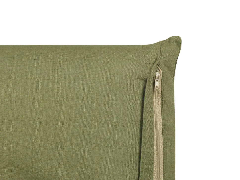 Beliani Koristetyyny Pellava Vihrea 45 X 45 Cm 2 Kpl Sagina New