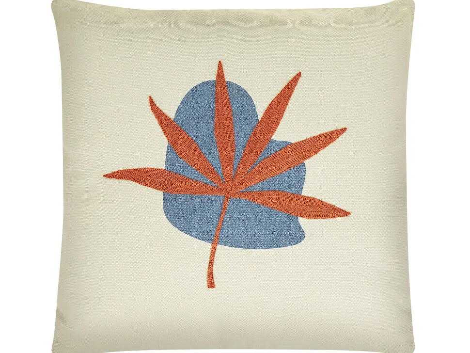 Beliani Koristetyyny Punainen Kirjailtu 45 X 45 Cm 2 Kpl Davallia Online