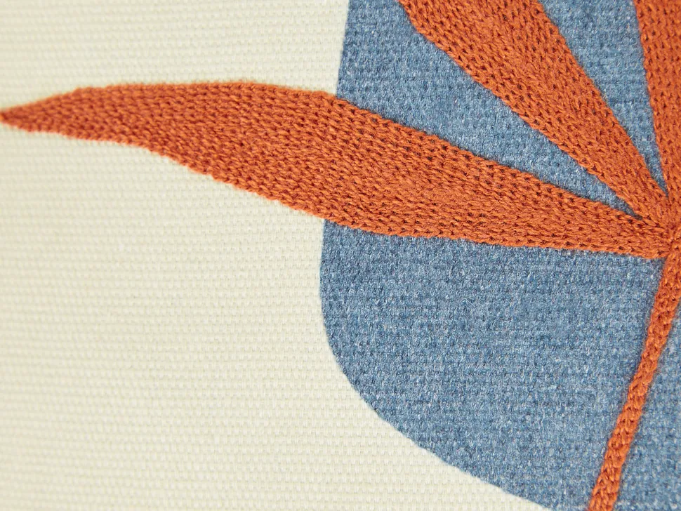 Beliani Koristetyyny Punainen Kirjailtu 45 X 45 Cm 2 Kpl Davallia Online