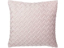 Beliani Koristetyyny Punottu Vaaleanpunainen 45 X 45 Cm Cheap