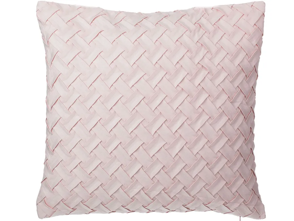 Beliani Koristetyyny Punottu Vaaleanpunainen 45 X 45 Cm Cheap