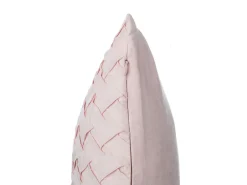 Beliani Koristetyyny Punottu Vaaleanpunainen 45 X 45 Cm Cheap