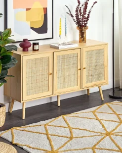 Beliani Koristetyyny Puuvilla Beige 45 X 45 Cm 2 Kpl Ceiba Sale