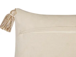 Beliani Koristetyyny Puuvilla Beige 30 X 50 Cm 2 Kpl Incana Best Sale