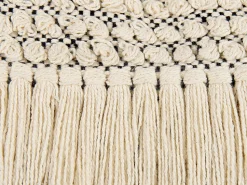 Beliani Koristetyyny Puuvilla Beige 45 X 45 Cm Iresine Best Sale