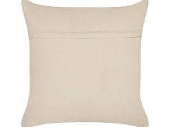 Beliani Koristetyyny Puuvilla Beige 45 X 45 Cm Ixora Fashion