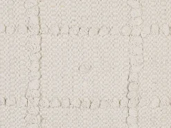 Beliani Koristetyyny Puuvilla Beige 45 X 45 Cm Ixora Fashion