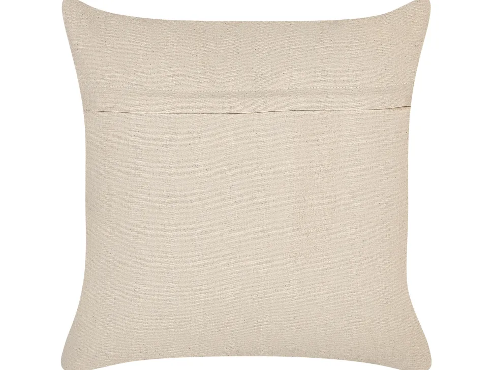 Beliani Koristetyyny Puuvilla Beige 45 X 45 Cm 2 Kpl Ixora Hot
