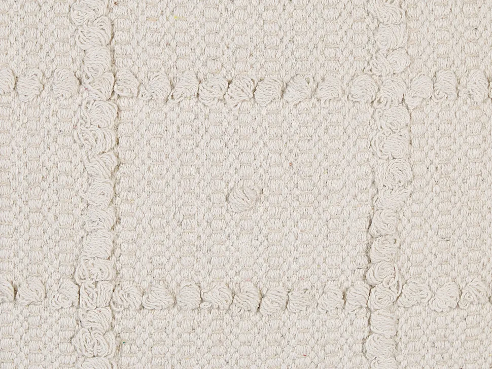 Beliani Koristetyyny Puuvilla Beige 45 X 45 Cm 2 Kpl Ixora Hot