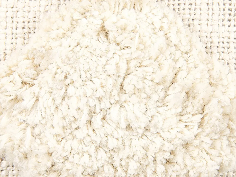 Beliani Koristetyyny Puuvilla Beige 35 X 55 Cm Papaver Fashion