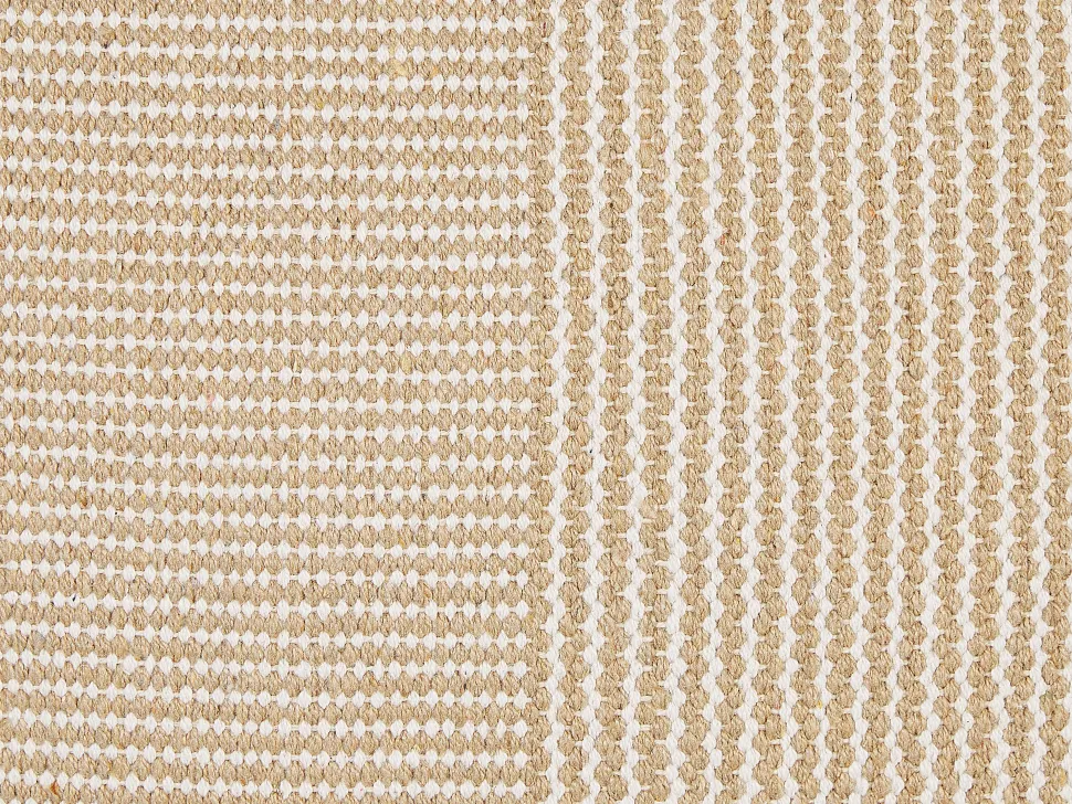Beliani Koristetyyny Puuvilla Beige 45 X 45 Cm 2 Kpl Arlia Discount