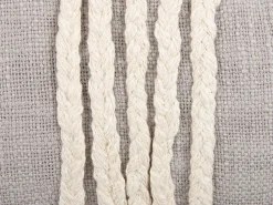 Beliani Koristetyyny Puuvilla Harmaa/Beige 35 X 35 Cm 2 Kpl Ocimum Hot