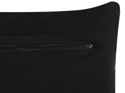 Beliani Koristetyyny Puuvilla Harmaa Kohokuvioitu 45 X 45 Cm 2 Kpl Paika Hot