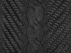 Beliani Koristetyyny Puuvilla Harmaa Kohokuvioitu 45 X 45 Cm Konni Flash Sale