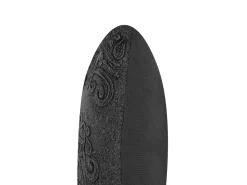 Beliani Koristetyyny Puuvilla Harmaa Kohokuvioitu 30 X 50 Cm Veloor Fashion