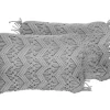Beliani Koristetyyny Puuvilla Harmaa Makramee 30 X 45 Cm 2 Kpl Kirikkale Shop