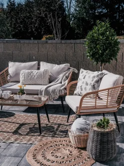 Beliani Koristetyyny Puuvilla Harmaa Makramee 30 X 45 Cm 2 Kpl Kirikkale Shop