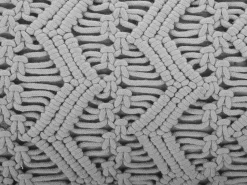 Beliani Koristetyyny Puuvilla Harmaa Makramee 30 X 45 Cm 2 Kpl Kirikkale Shop