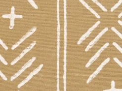 Beliani Koristetyyny Puuvilla Hiekanruskea/Valkoinen 45 X 45 Cm 2 Kpl Banyan Best