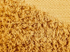 Beliani Koristetyyny Puuvilla Keltainen 45 X 45 Cm 2 Kpl Rhoeo Clearance