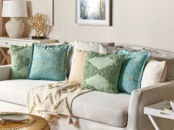 Beliani Koristetyyny Puuvilla Monivarinen 45 X 45 Cm 2 Kpl Amoena Clearance