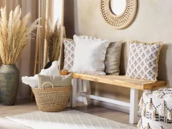 Beliani Koristetyyny Puuvilla Monivarinen 45 X 45 Cm Omorika Outlet