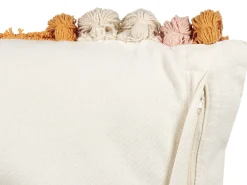 Beliani Koristetyyny Puuvilla Monivarinen 45 X 45 Cm 2 Kpl Lablab Cheap