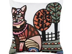 Beliani Koristetyyny Puuvilla Monivarinen Kirjailtu 50 X 50 Cm 2 Kpl Mehsana Best Sale